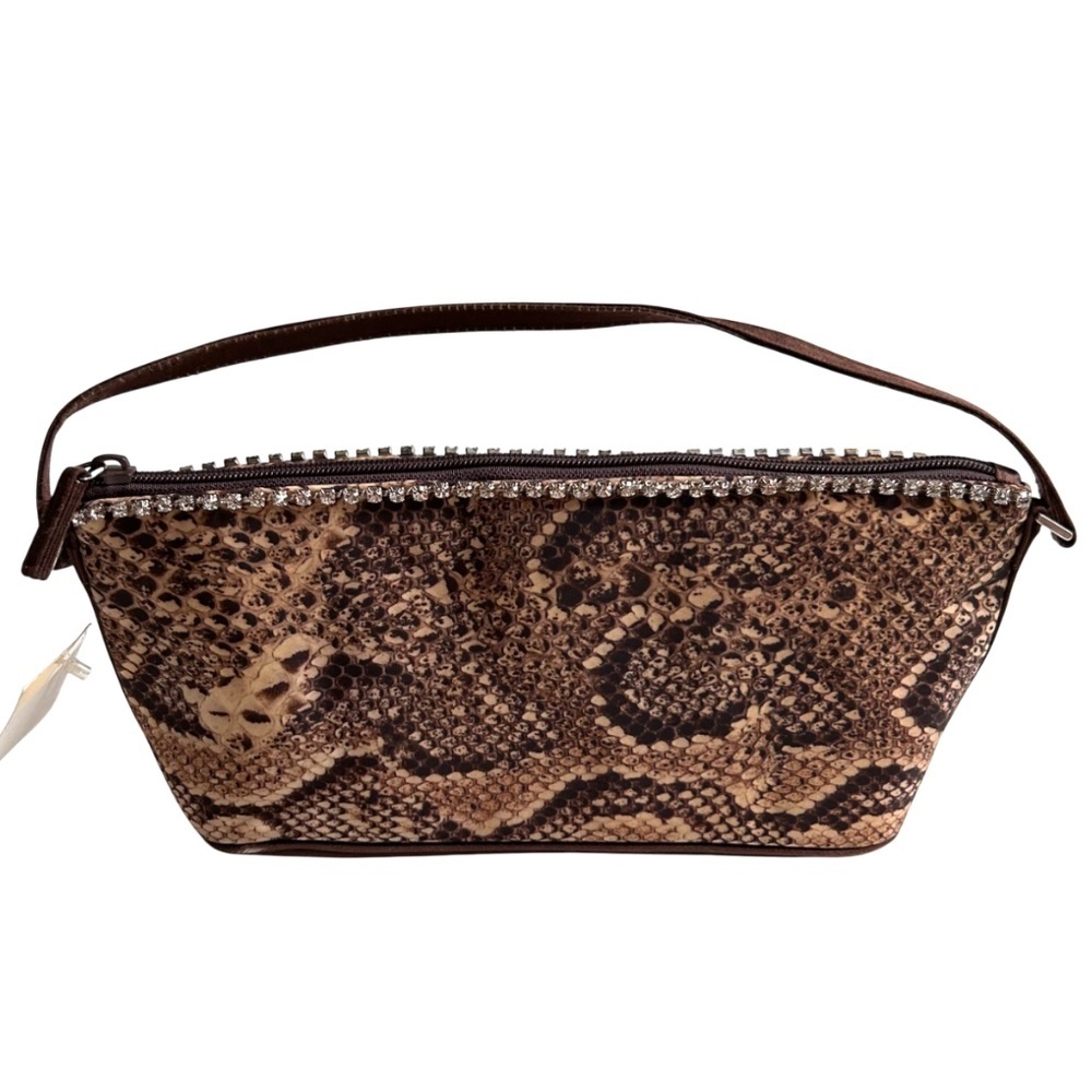 NWT Beverly Feldman Nylon w/ Rhinestones Hand Bag
